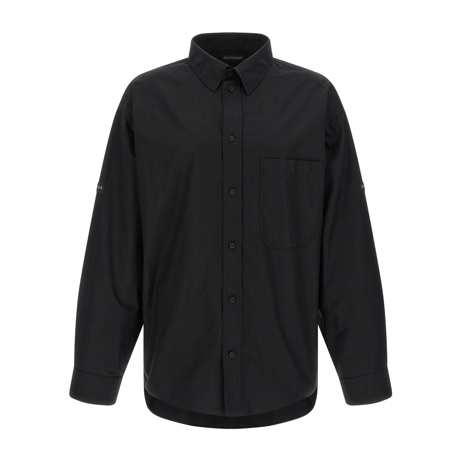 Balenciaga Black Cotton Blouse