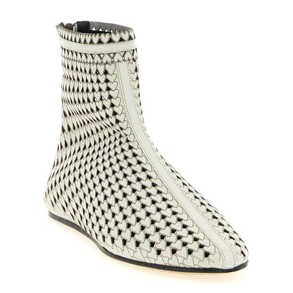 Isabel Marant Beige Calfskin Ankle Boots