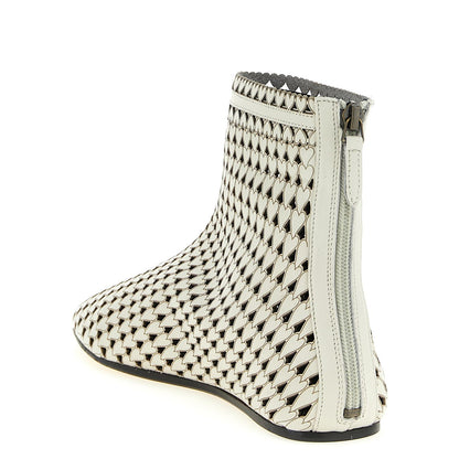 Isabel Marant Beige Calfskin Ankle Boots