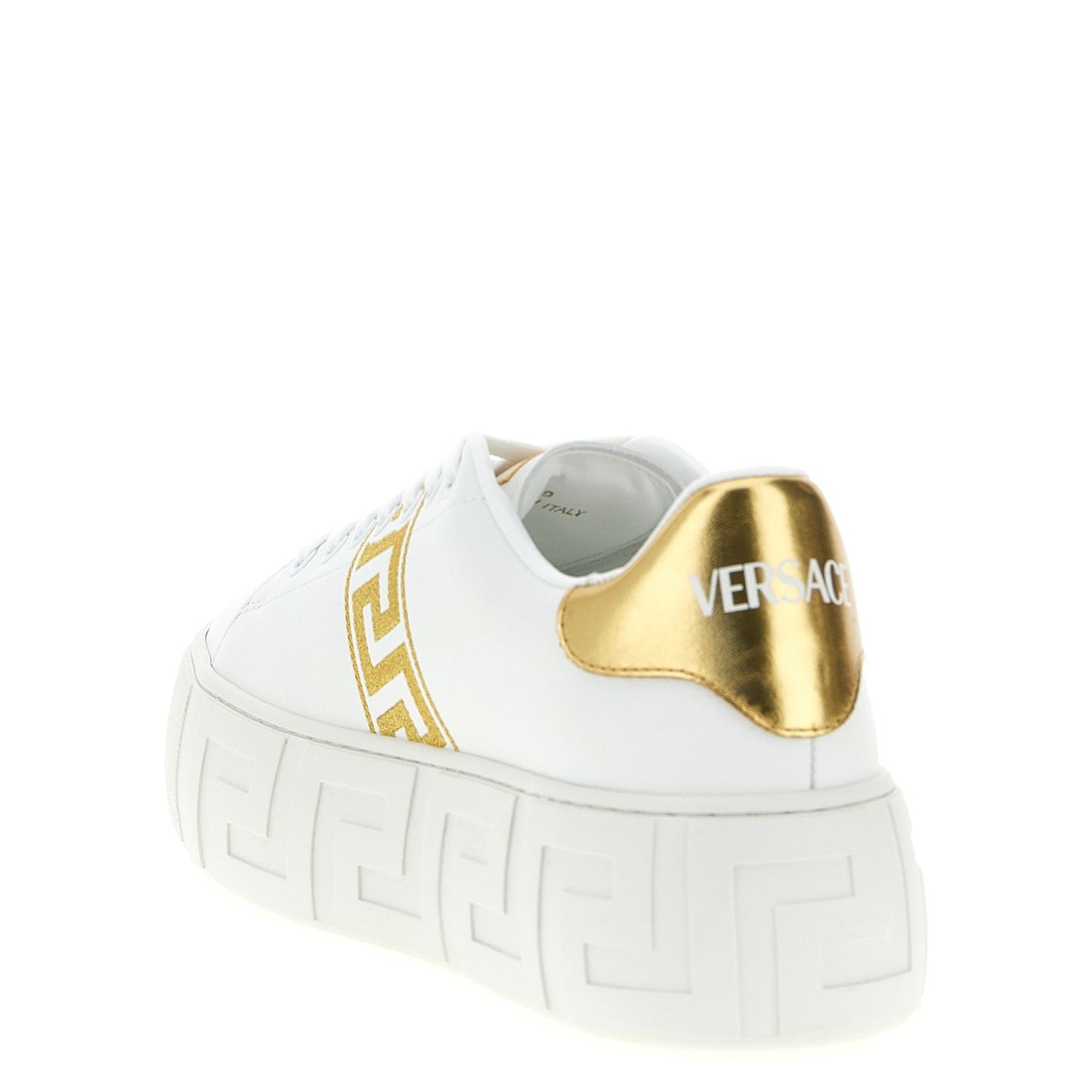 Versace Gold Nylon Platform Sneakers