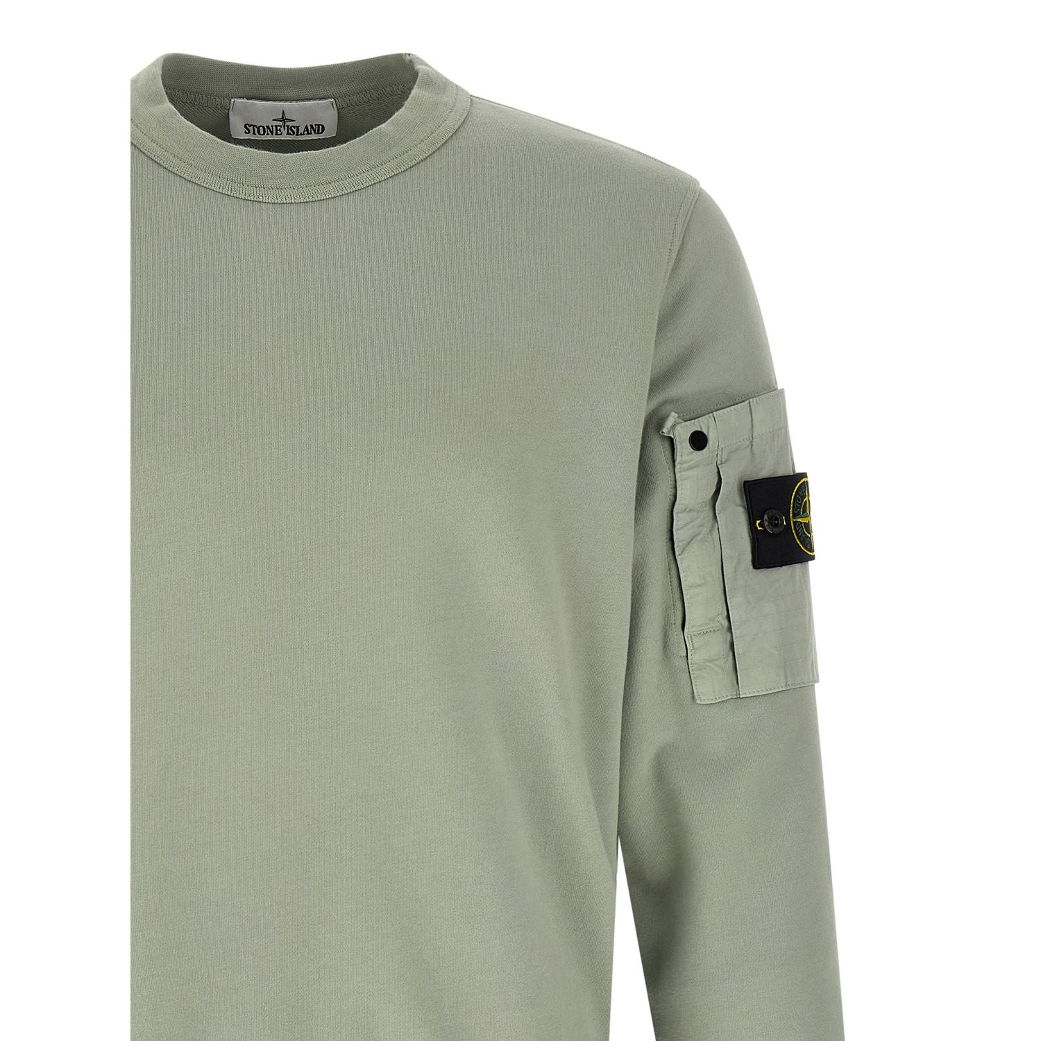 Stone Island Bicolor Cotton Sweatshirt