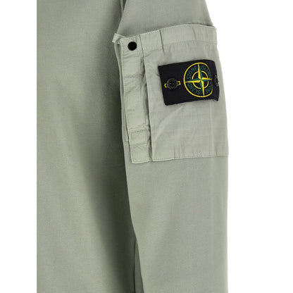 Stone Island Bicolor Cotton Sweatshirt