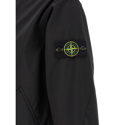 Stone Island Black Polyester Shell Jacket