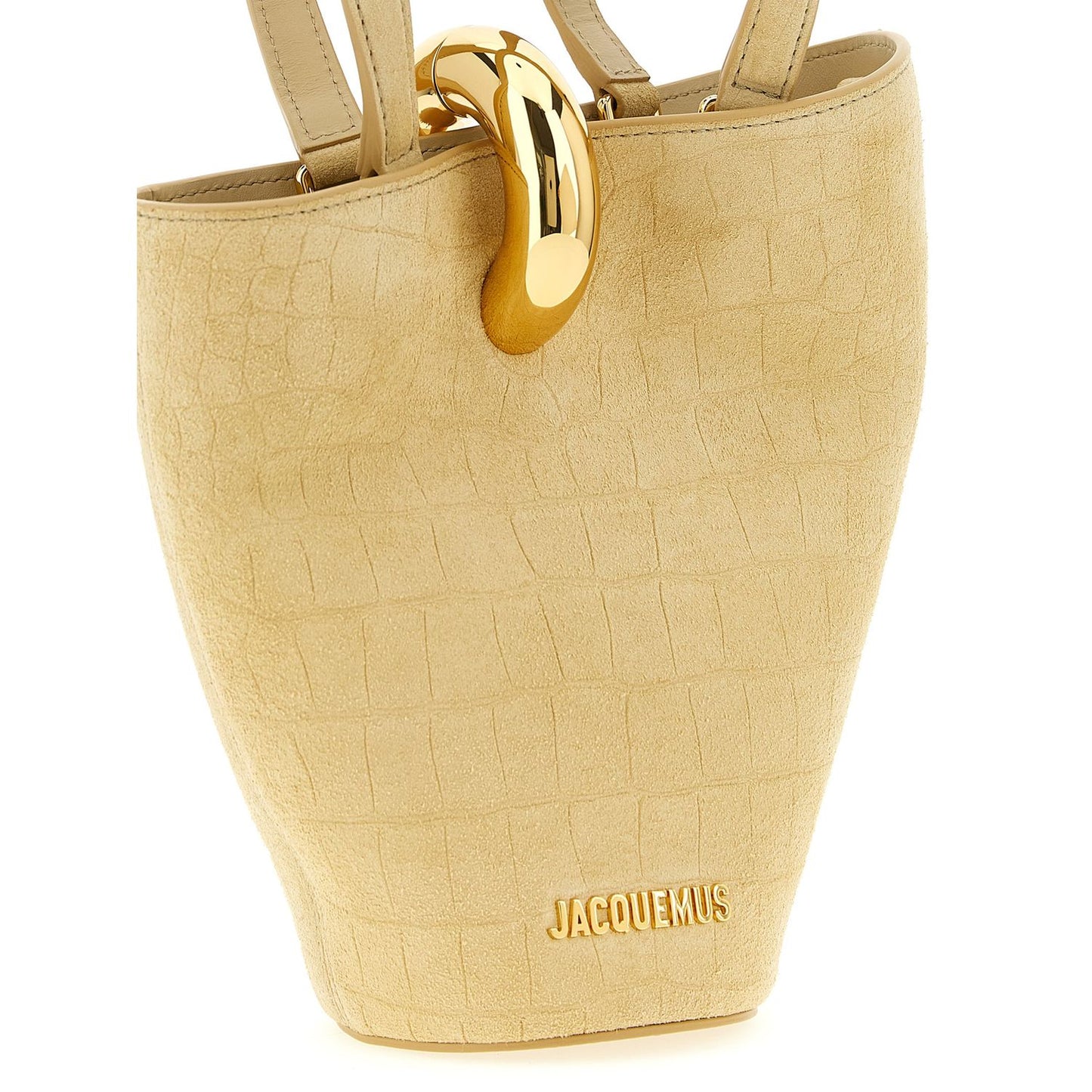 Jacquemus Beige Calfskin Handbag