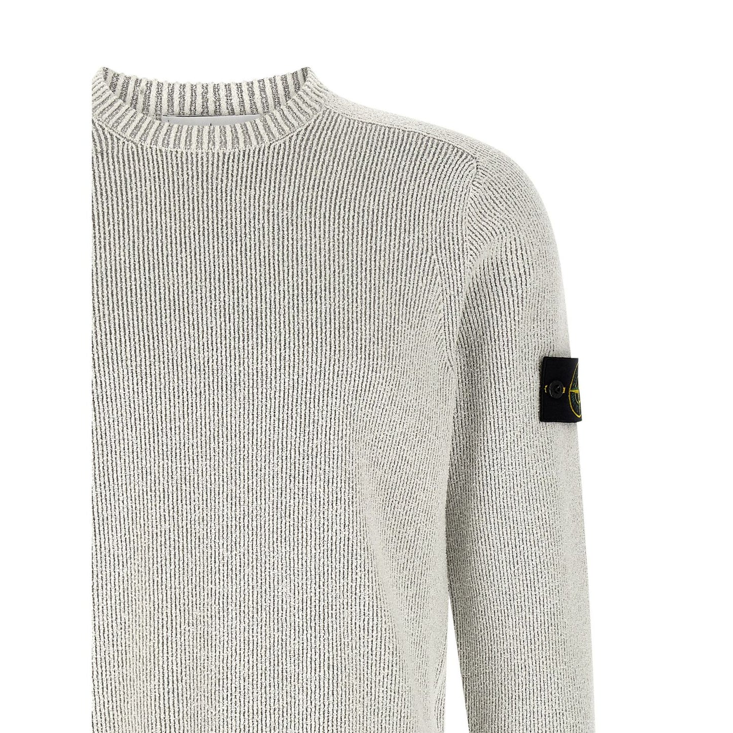 Stone Island Gray Cotton Cardigan