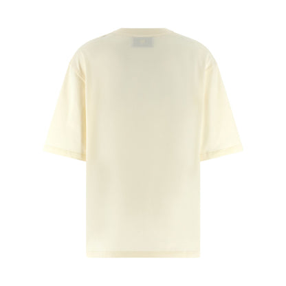 Ami Paris Beige Cotton T-Shirt