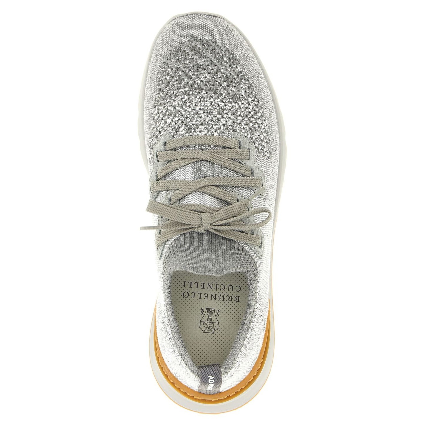 Brunello Cucinelli Gray Cotton Athletic Sneakers