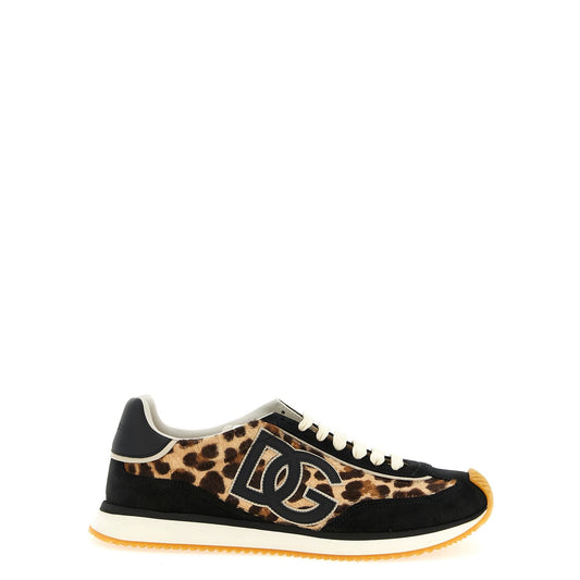 Dolce & Gabbana Multicolor Calfskin Low Top Sneakers