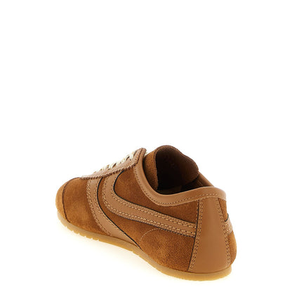Dries Van Noten Brown Calfskin Sneakers