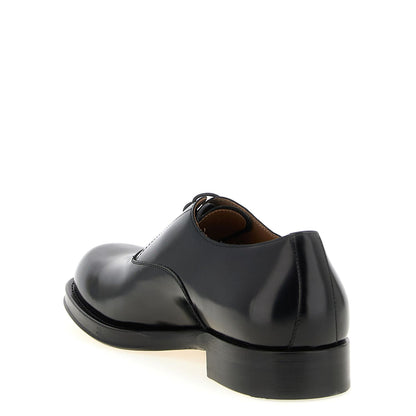 Dries Van Noten Black Calfskin Oxfords And Derbies