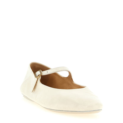 Marsell Beige Calfskin Ballet Flats