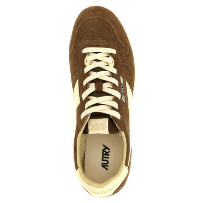 Autry Brown Cowhide Athletic Sneakers