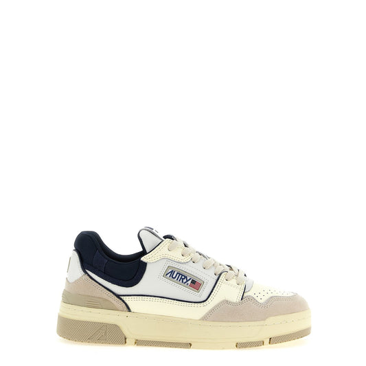 Autry Blue Cowhide Low Top Sneakers
