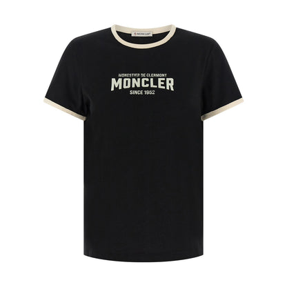 Moncler Black Cotton T-Shirt