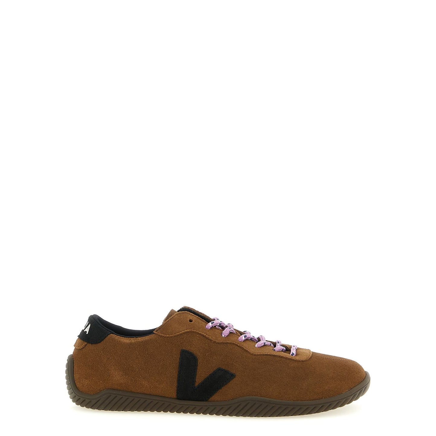 Veja Brown Calfskin Low Top Sneakers