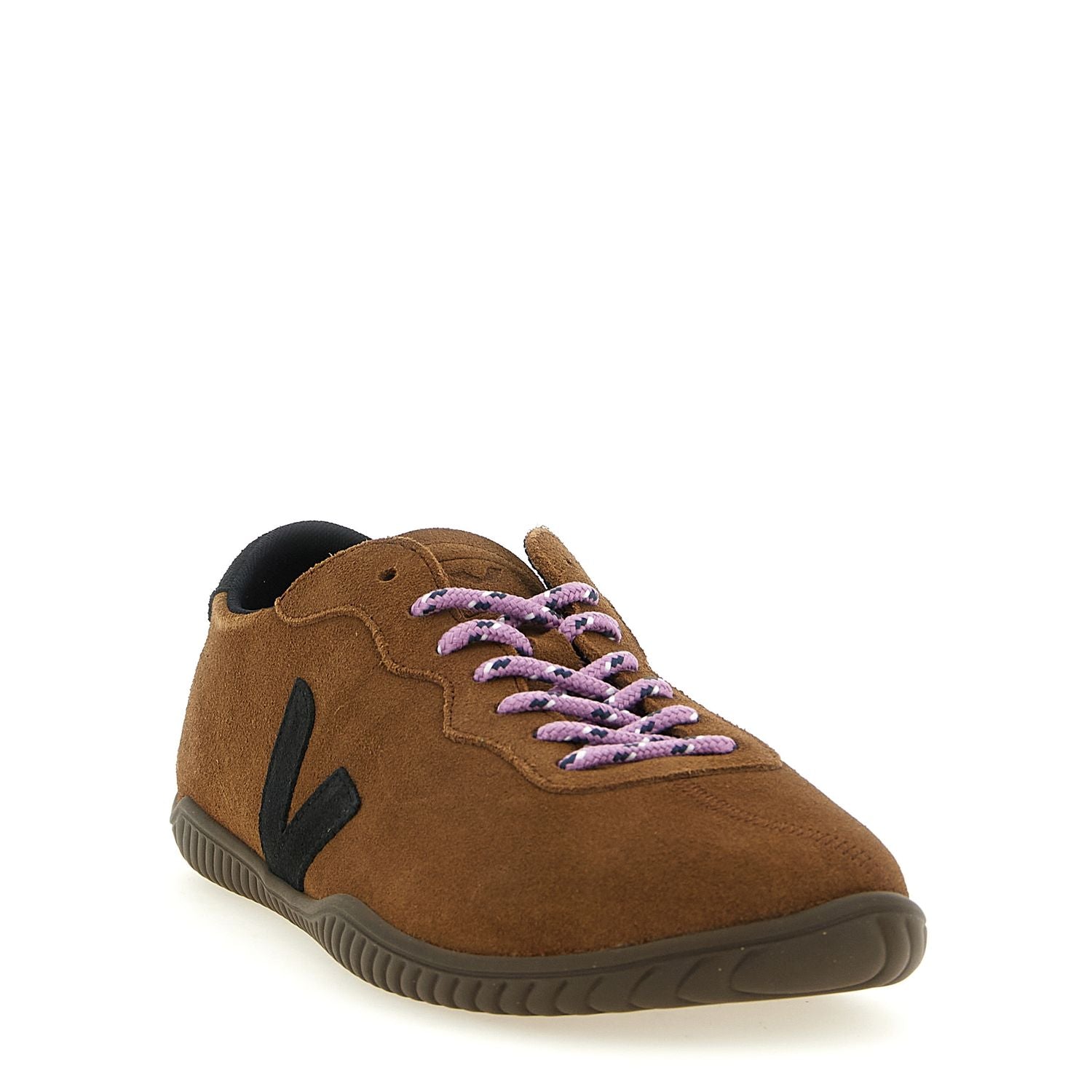 Veja Brown Calfskin Low Top Sneakers