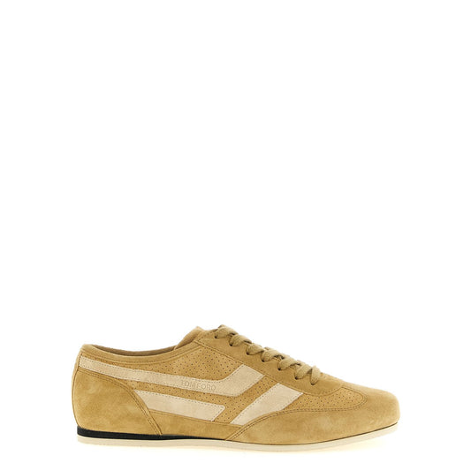 Tom Ford Beige Calfskin Sneakers