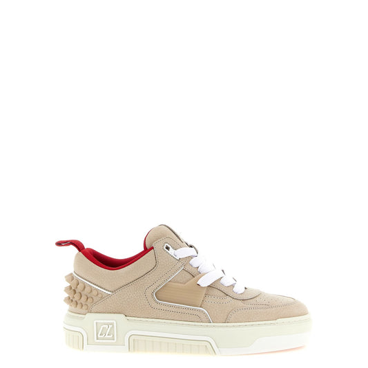 Christian Louboutin Beige Calfskin Athletic Sneakers