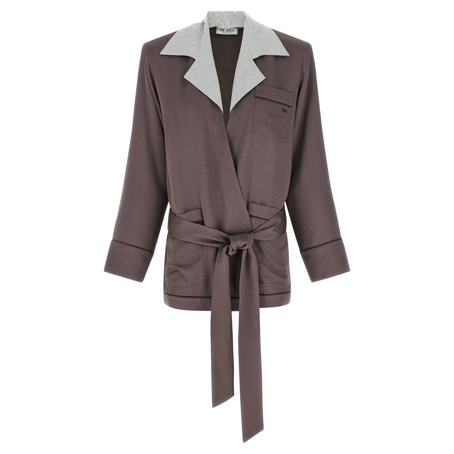 The Attico Purple Viscose Blazer