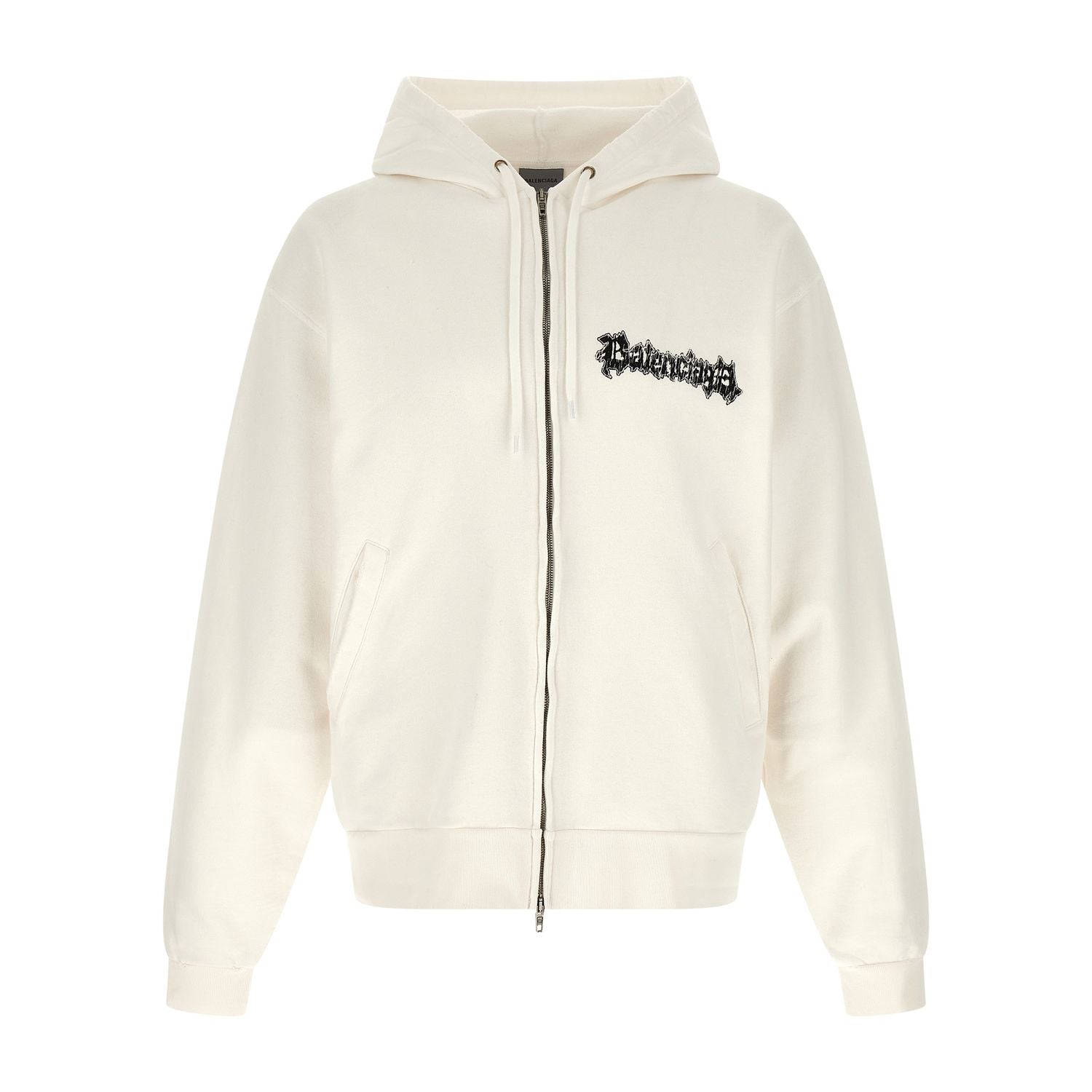 Balenciaga White Cotton Sweatshirt