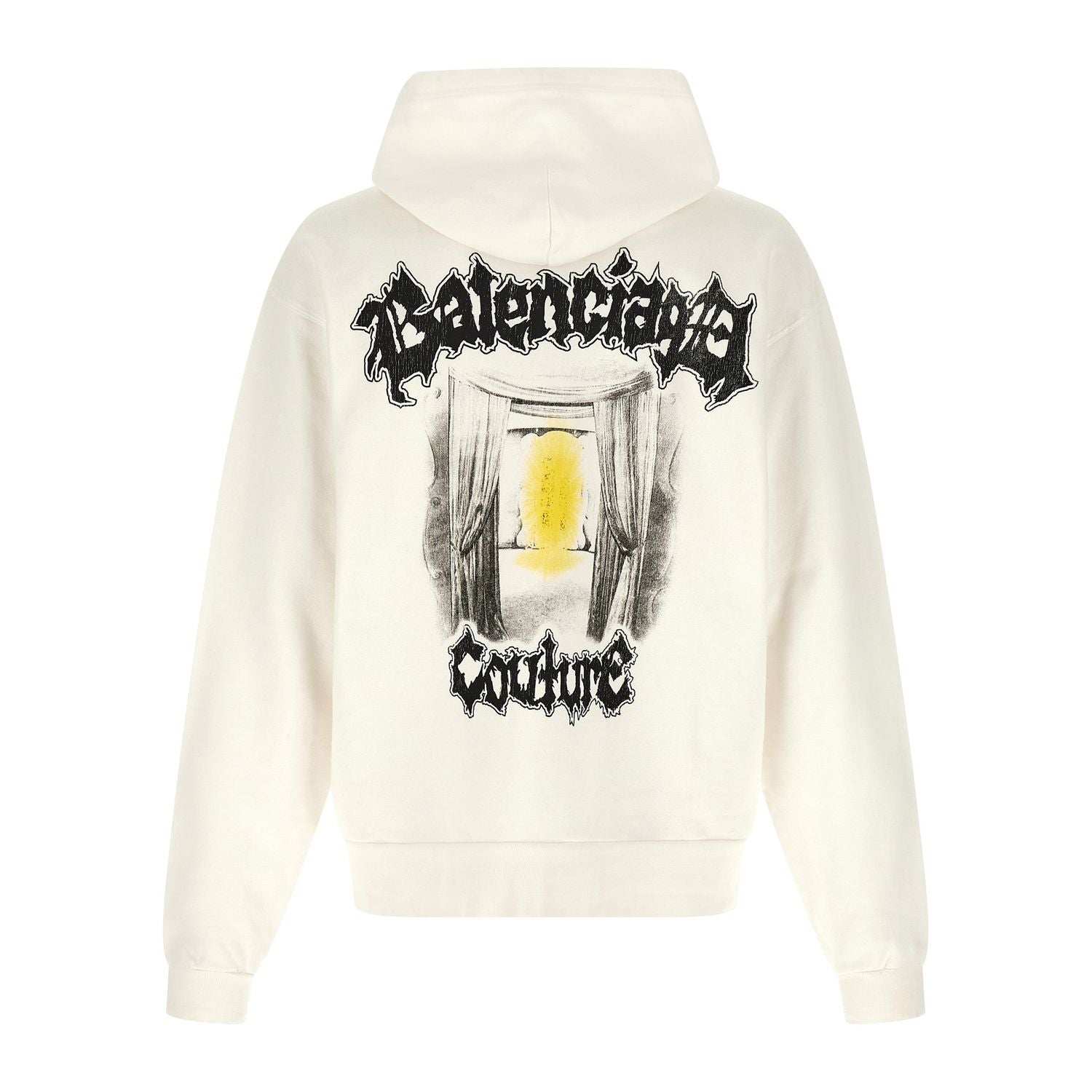 Balenciaga White Cotton Sweatshirt