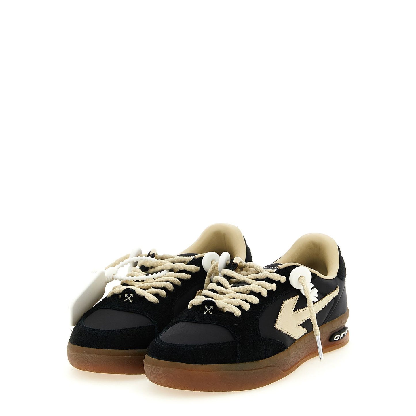 Off-White Black Nylon Athletic Sneakers