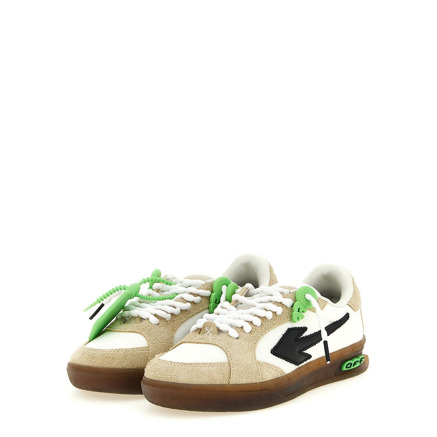 Off-White Multicolor Nylon Athletic Sneakers