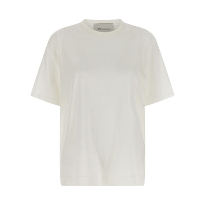 Ami Paris White Cotton T-Shirt