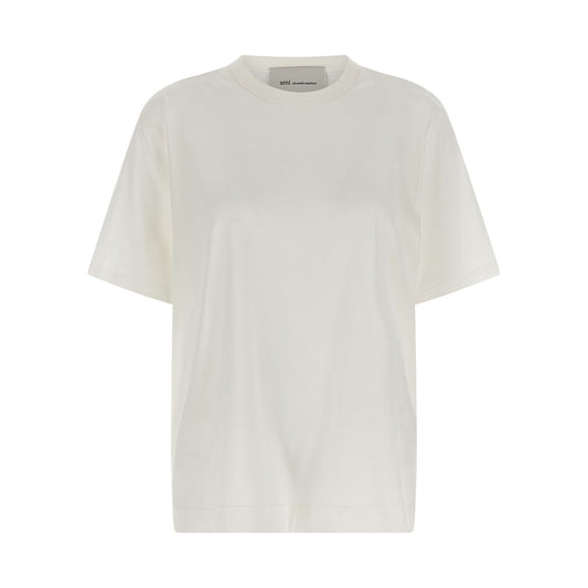 Ami Paris White Cotton T-Shirt