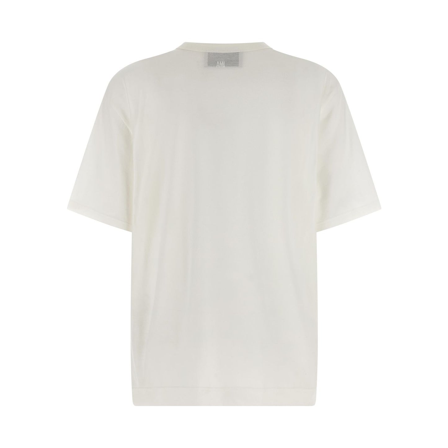 Ami Paris White Cotton T-Shirt