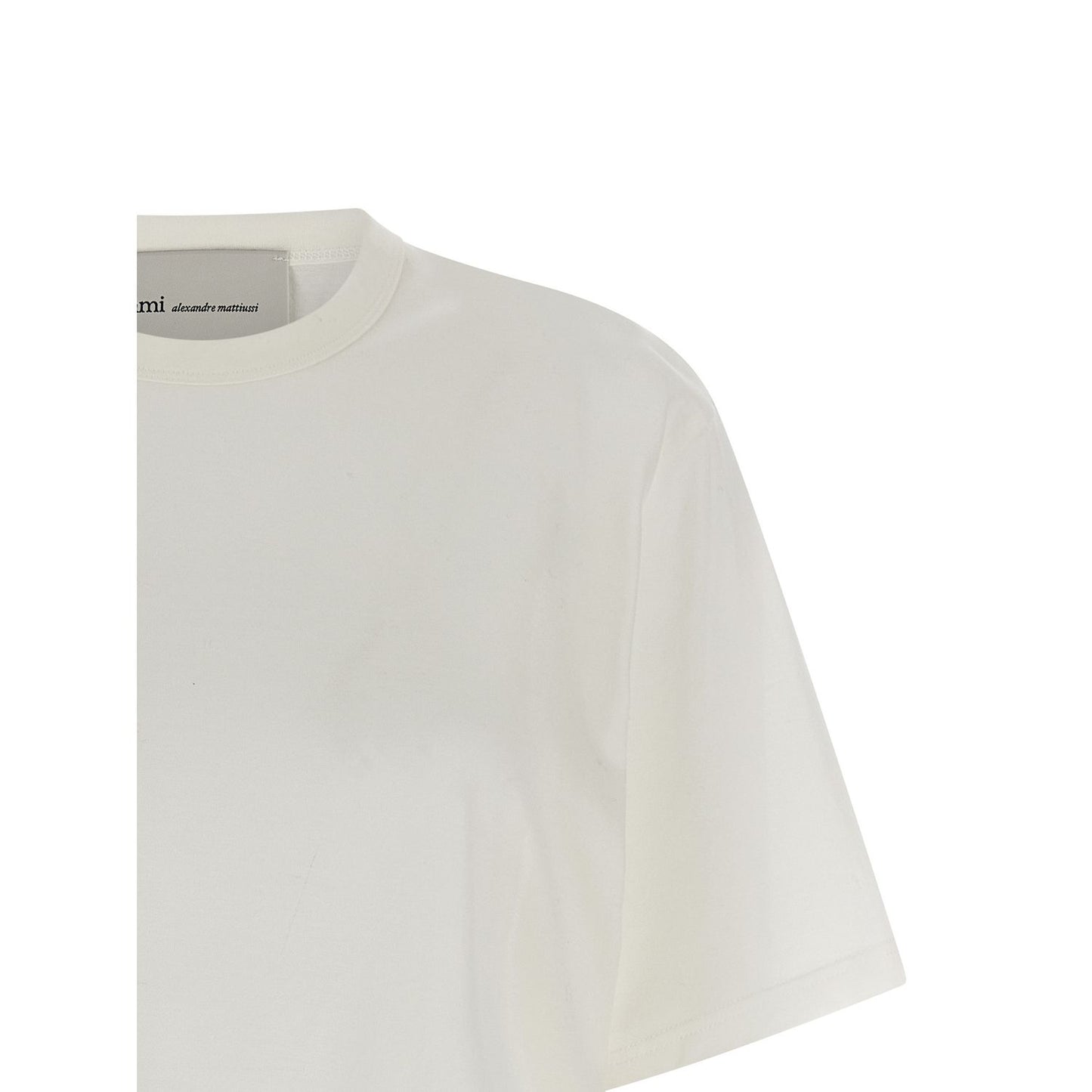 Ami Paris White Cotton T-Shirt