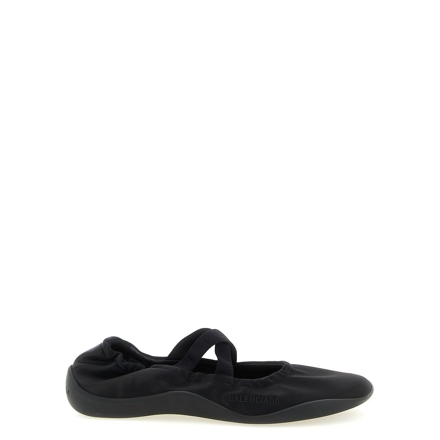 Balenciaga Black Polyester Ballet Flats
