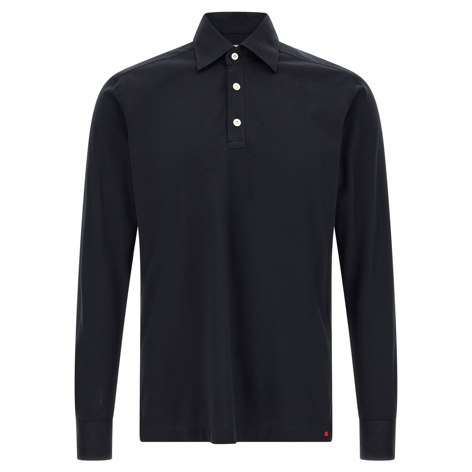 Kiton Blue Cotton Polo Shirt