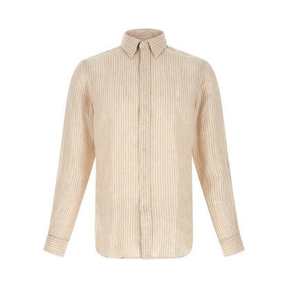 Polo Ralph Lauren Beige Linen Blouse