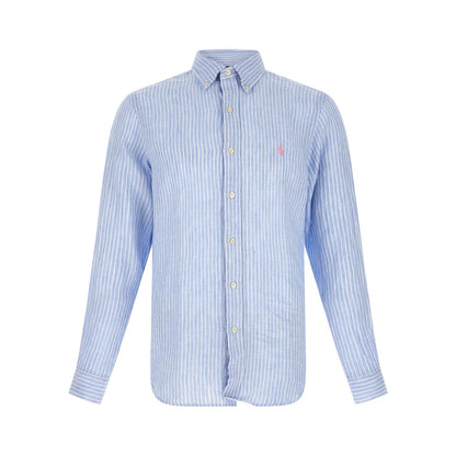Polo Ralph Lauren Blue Linen Blouse