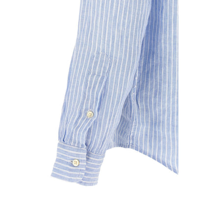 Polo Ralph Lauren Blue Linen Blouse