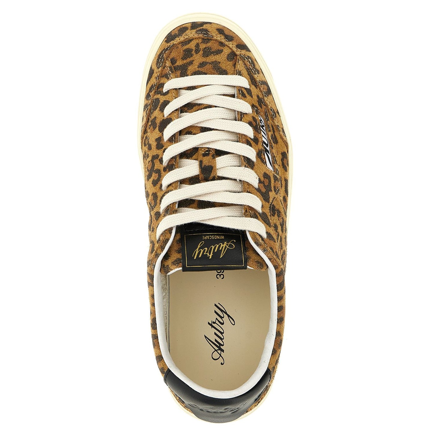 Autry Brown Cowhide Low Top Sneakers