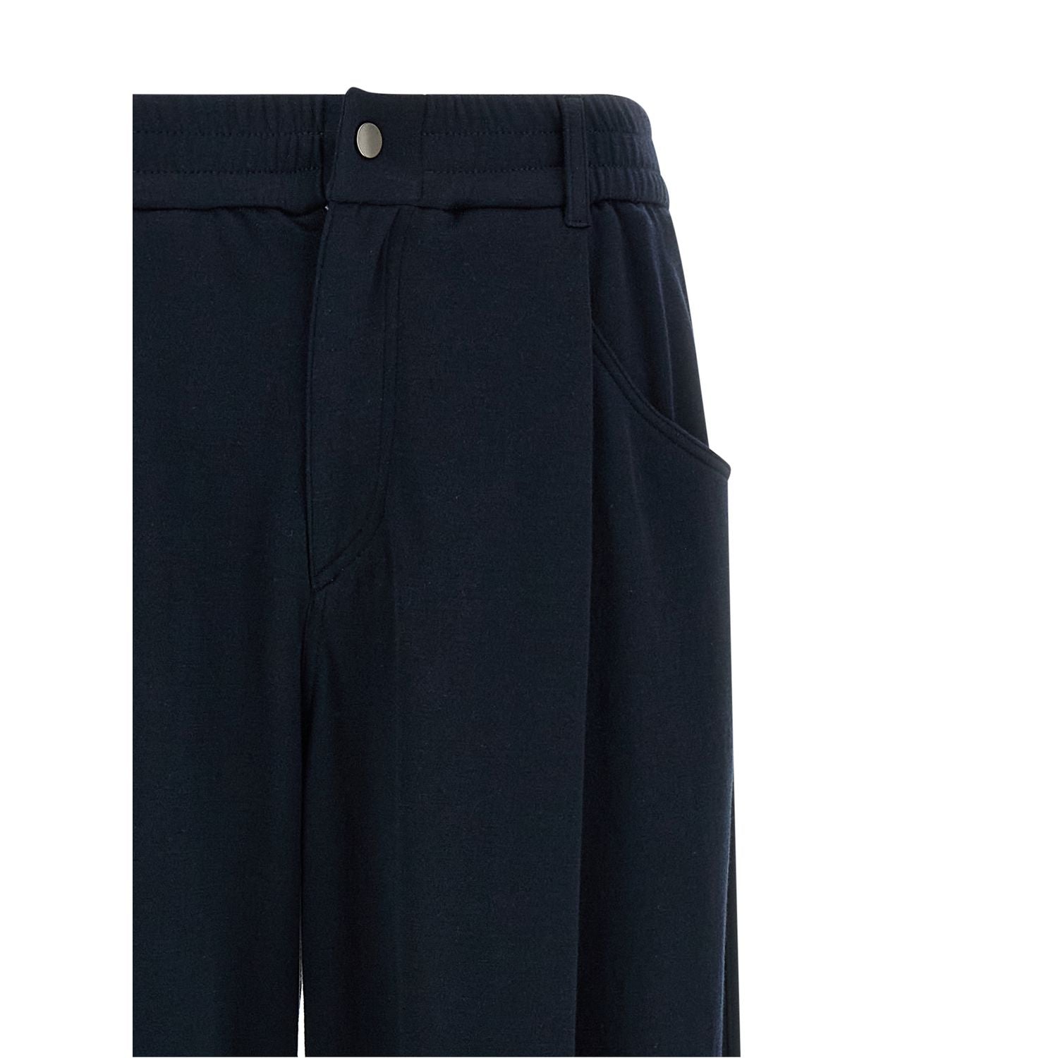 Brunello Cucinelli Blue Cotton Casual Pants