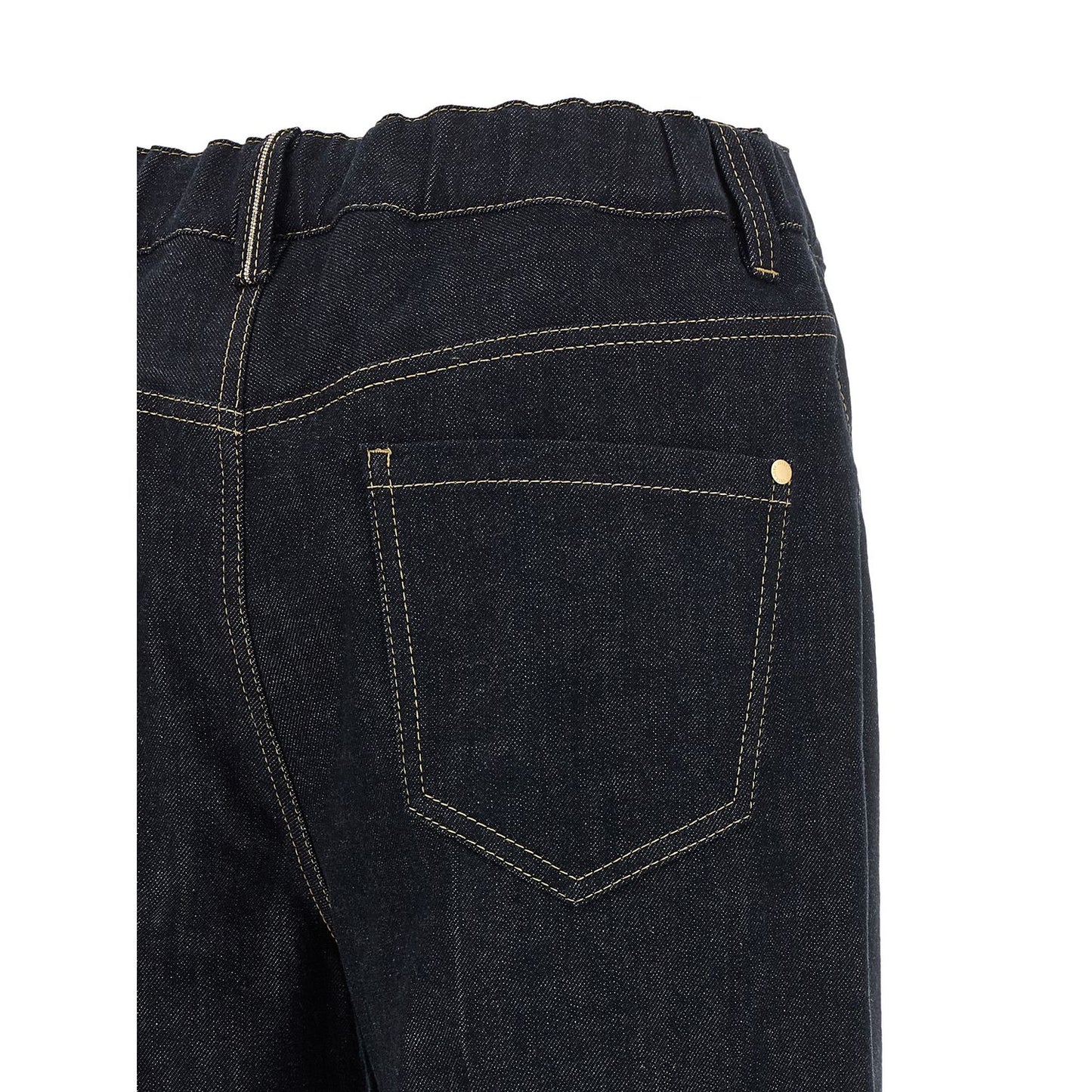 Brunello Cucinelli Blue Cotton Jeans Denim