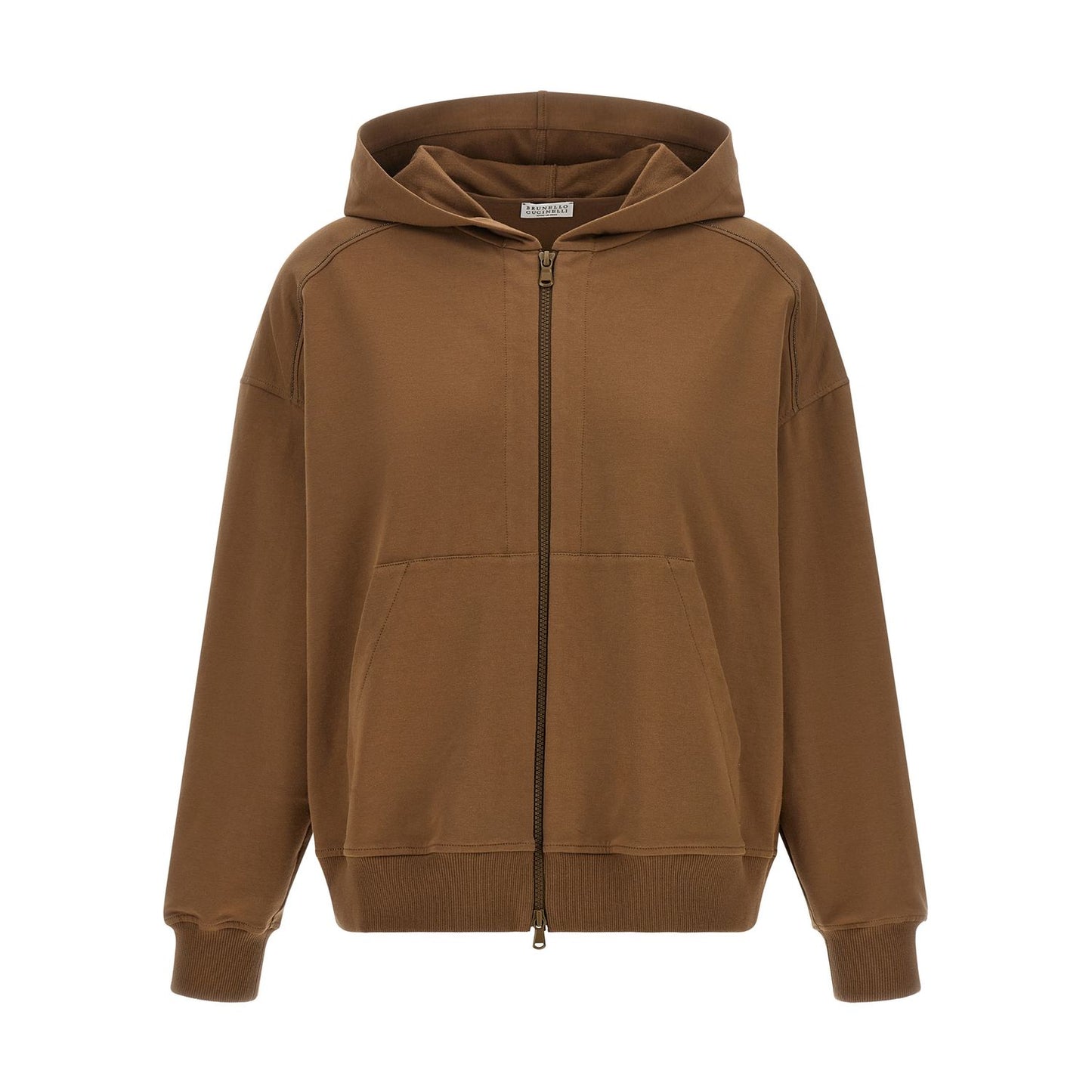 Brunello Cucinelli Brown Cotton Hoodie