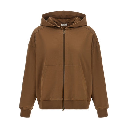 Brunello Cucinelli Brown Cotton Hoodie