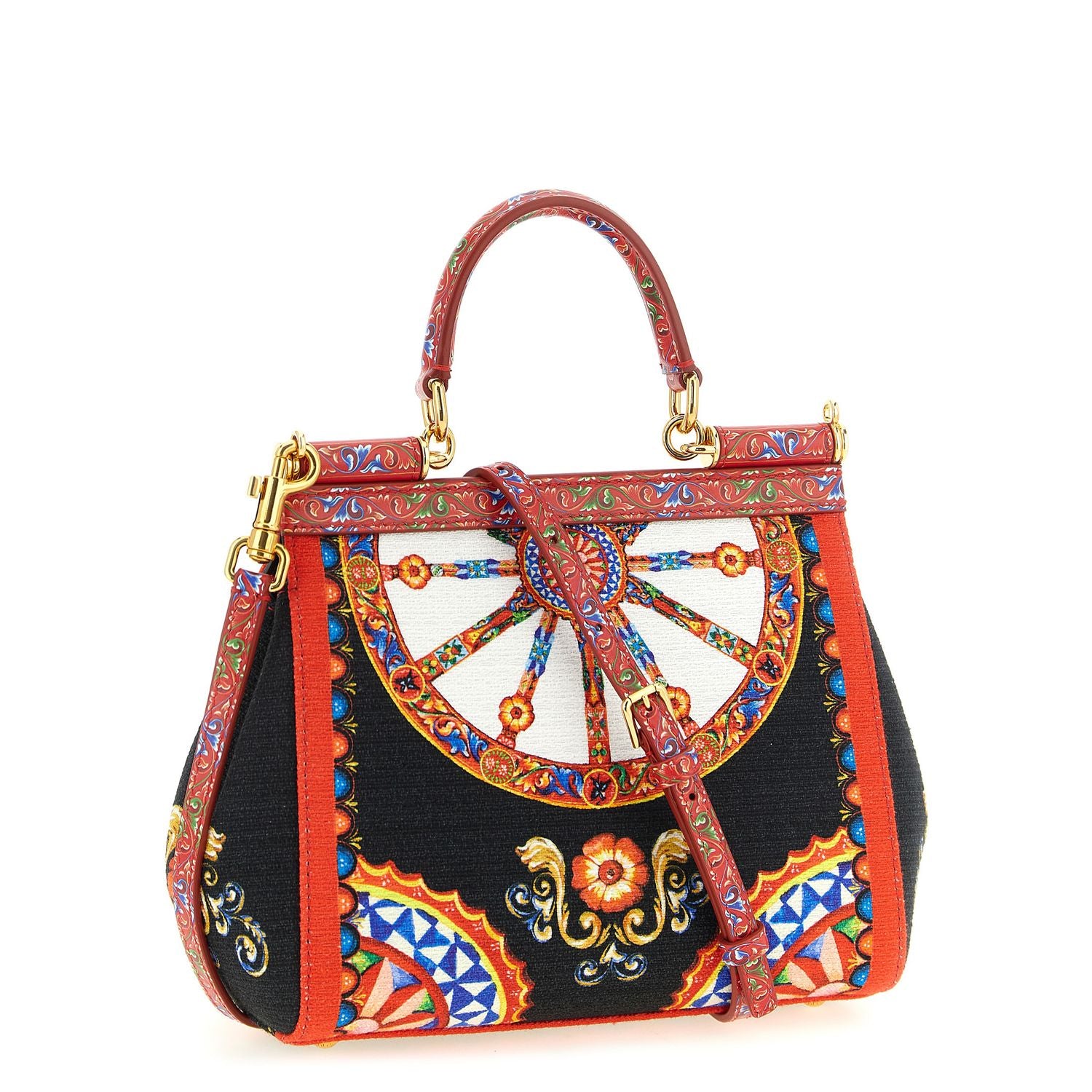 Dolce & Gabbana Multicolor Cotton Handbag
