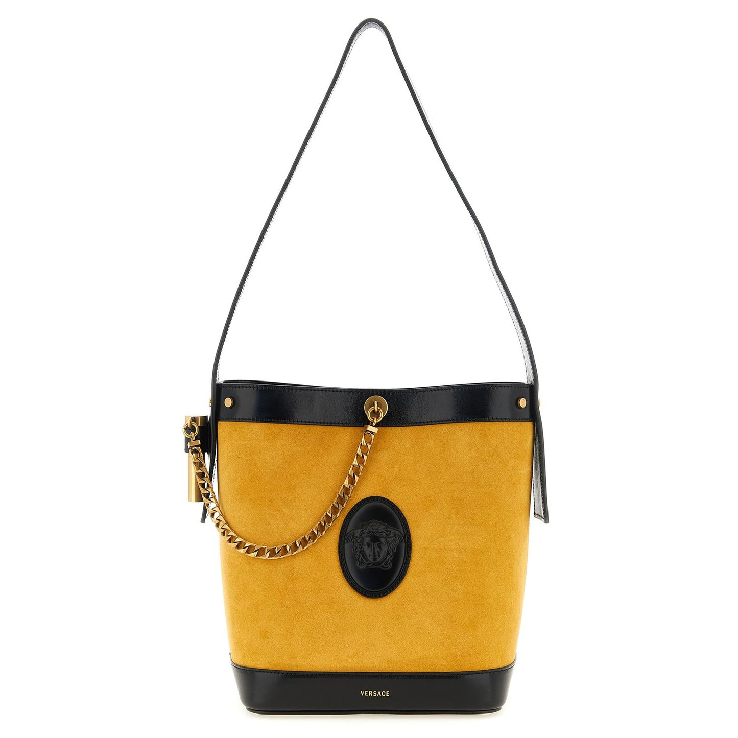 Versace Bicolor Calfskin Shoulder Bag