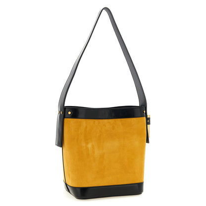 Versace Bicolor Calfskin Shoulder Bag