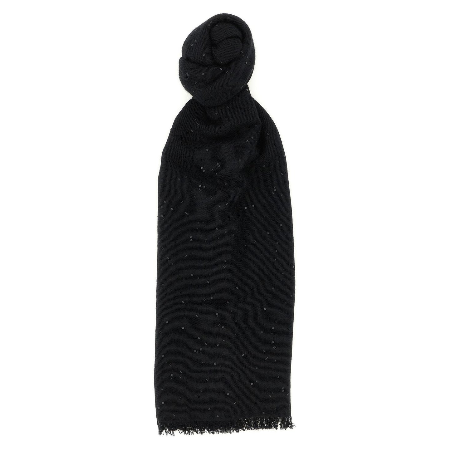 Brunello Cucinelli Black Cashmere Scarf