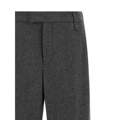 Brunello Cucinelli Gray Virgin Wool Casual Pants