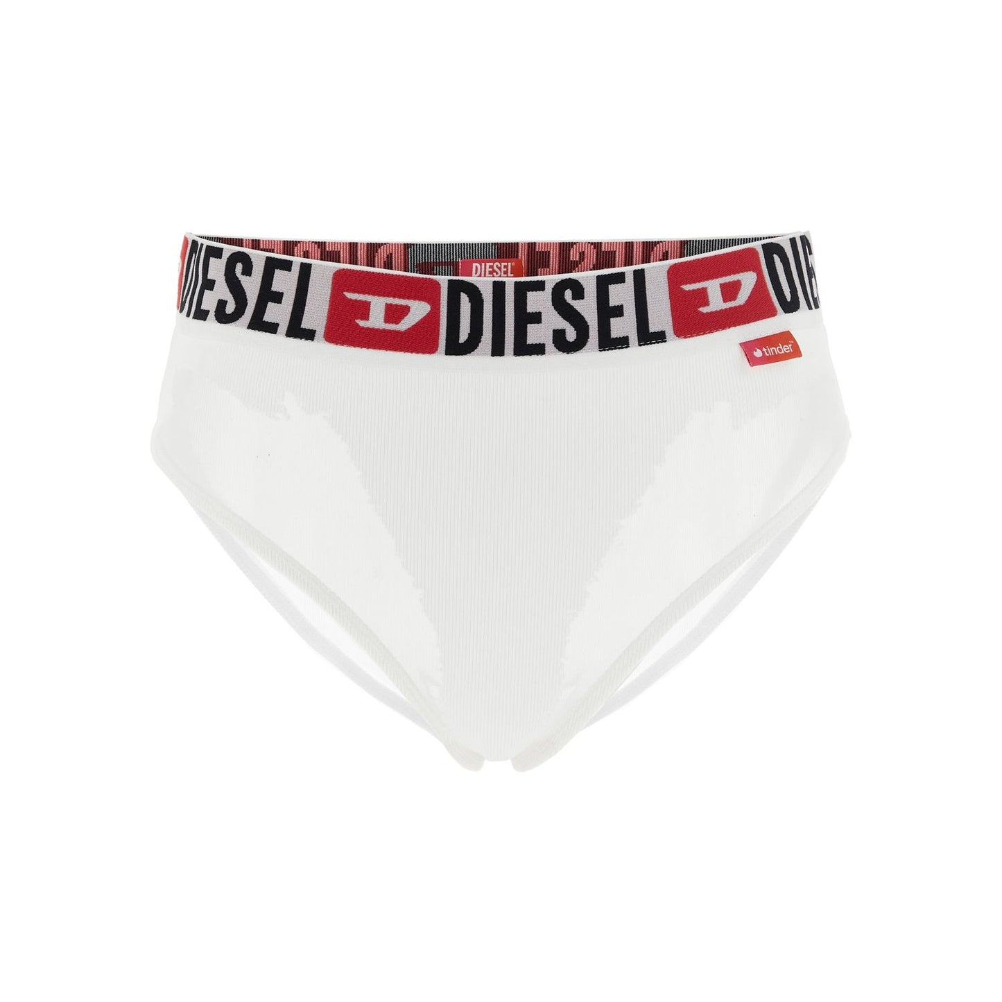 Diesel White Cotton Briefs