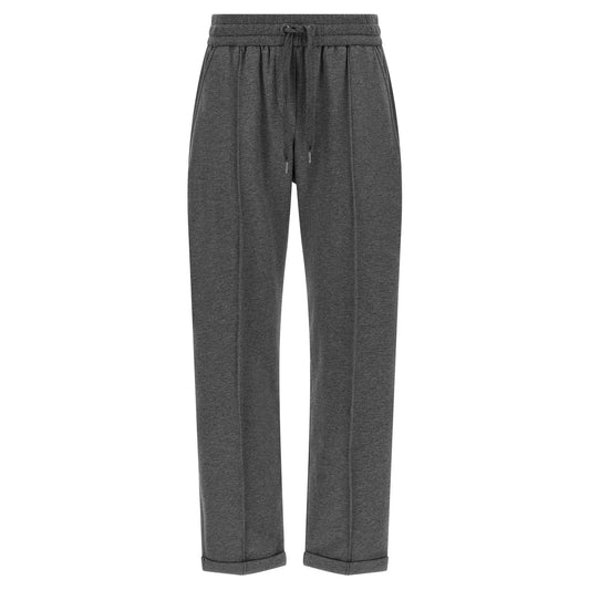 Brunello Cucinelli Gray Cotton Casual Pants