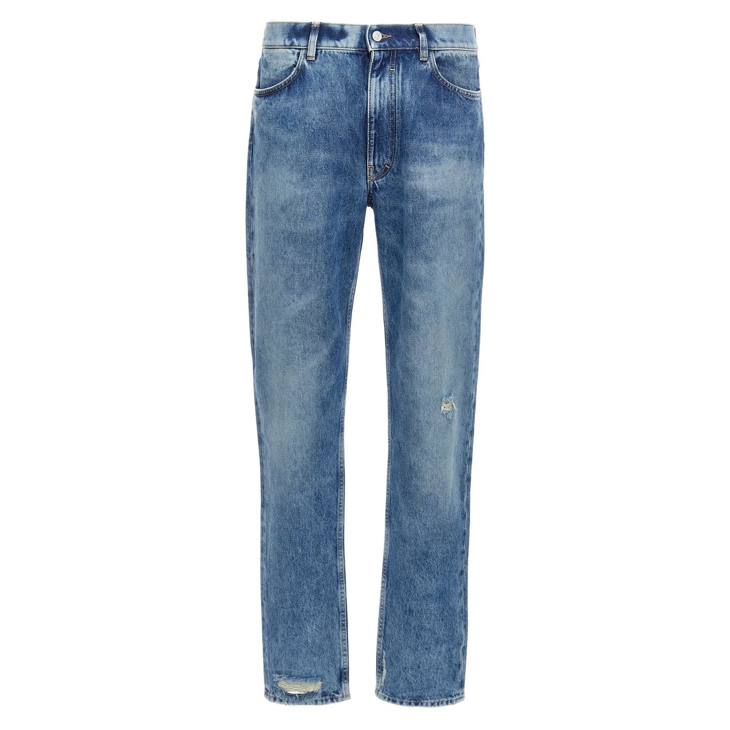 Givenchy Blue Cotton Straight-Leg Jeans