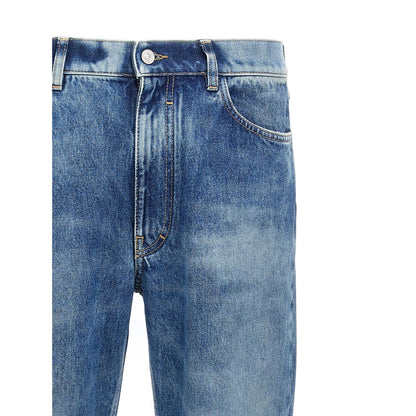 Givenchy Blue Cotton Straight-Leg Jeans